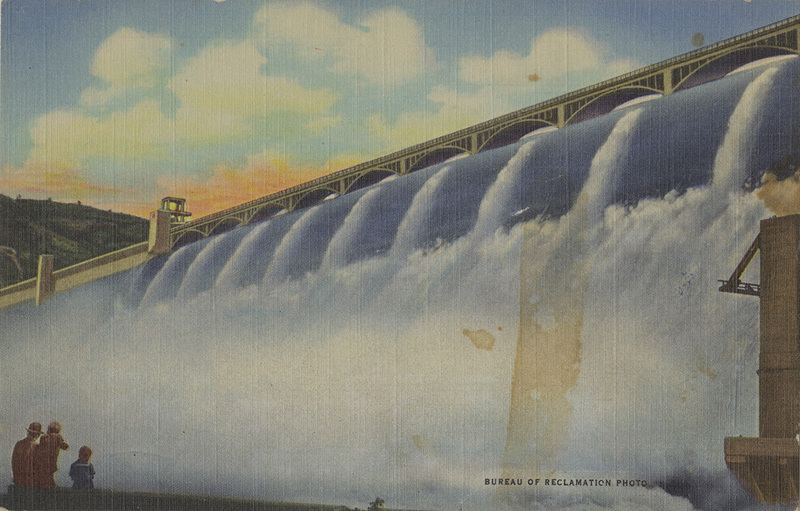 Close-up of Spillway, Grand Coulee Dam, Washington