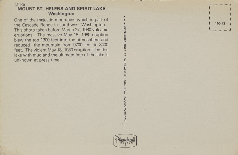 Spirit Lake and Mount St. Helens, Washington