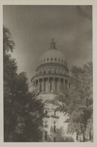 Postcard is of the Idaho State Capitol in Boise, Idaho.