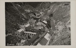 Postcard is of Burke, Idaho.
