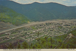 Postcard of Osburn, Idaho.