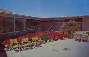 Postcard of the Ponderosa Inn in Burley, Idaho.