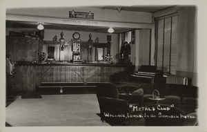 Postcard of the Metals Club in Wallace, Idaho.