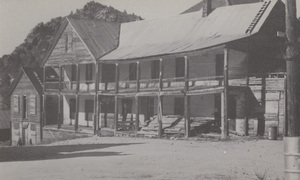 Postcard of a hotel in Silver City, Idaho. | Idaho Hotel, Silver City, Idaho. Built here in 1866, it was remodeled and enlarged by various owners until closed in the 1940's. It is still a landmark and contains some of the old furnishings.