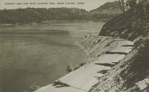 Postcard of Lake Chatcolet, Idaho near Heyburn Park.
