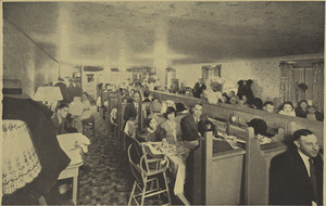 Interior view of the Mechanafe restaurant in Boise, Idaho.  | The new Mechanafe. 100% waterless restaurant. It's electrical. It's beautiful. It's fascinating. It's mechanical. It's sanitary. It's novelty. It's progress. It's the show place of Idaho.