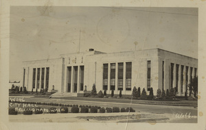 Postcard is of the City Hall building in Bellingham, Washington. | City Hall, Bellingham, Wash. Webber. British Columbia Penitentiary Censor's Office stamp.