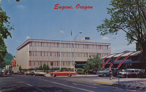 Postcard of the Lane County Courthouse in Eugene, Oregon. | Eugene, Oregon. Lane County Court House.