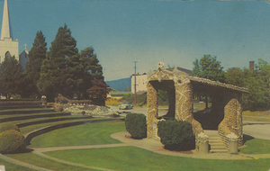 Postcard is of the Causland Memorial Park in Anacortes, Washington.  |  Causland Memorial Park, Anacortes, Wash. One of the most beautiful examples of rock work in the world.