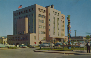 Postcard of the Whatcom County Courthouse in Bellingham, Washington.