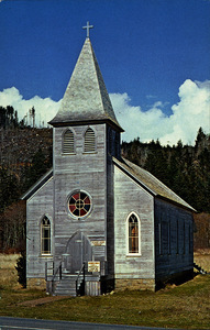 Postcard is of St. Mary's Church in McGowan, Washington. | St. Mary's Church, McGowan, Washington. Historical landmark on the Columbia River in Pacific County, Washington. First Mass was offered by Father J.D. O'Brien, O.P. on December , 1904 a little more than one hundred years since Lewis and Clark camped in the same area at the end of their famous overland expedition.