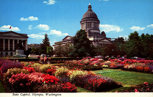 Postcard of the Washington State Capitol at Olympia, Washington. | Washington State Capitol, Olympia, Washington. A visit to these grounds will be an unforgettable experience.