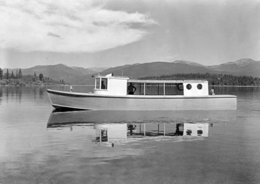 View of Clear Jo built by Mel Markham. Also known as the BRC 2. Donated by Margaret Brischle via Priest Lake Museum.