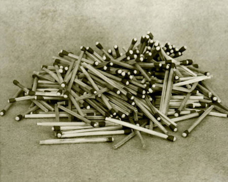 Image of Diamond Match matches. Donated by Red Gasterneau through Priest Lake Museum.