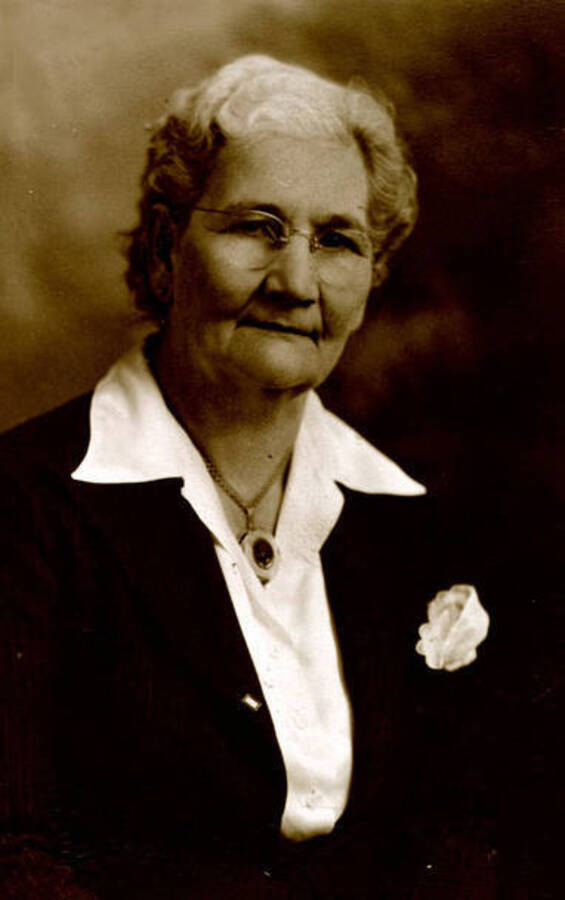 Portrait of Mary Hodge. Donated by Margaret Randall through Priest Lake Museum.