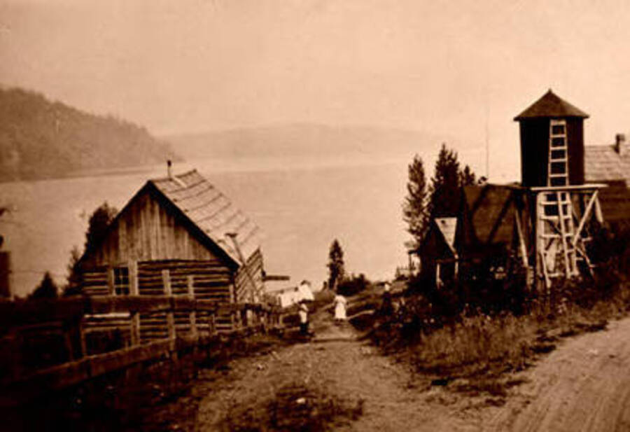 View of Coolin, Idaho. Donated by Harriet (Klein) Allen via Priest Lake Museum.