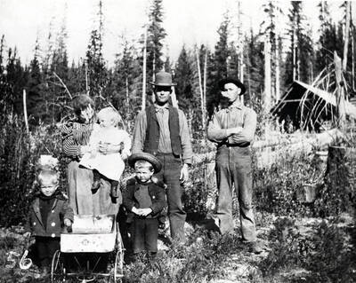 Pictured is the Albert Hagman family..