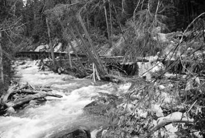 View of Indian Creek which flows into Priest Lake, Idaho. Donated by Paul Weber through Priest Lake Museum.