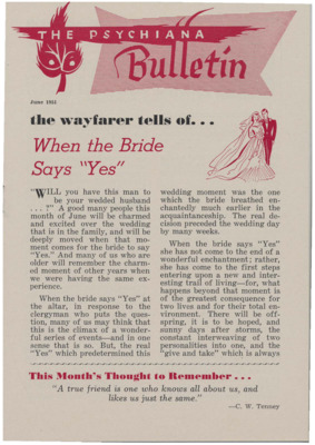 The Psychiana Bulletin, June 1951