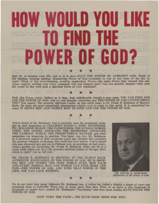 How Would You Like to Find the Power of God?