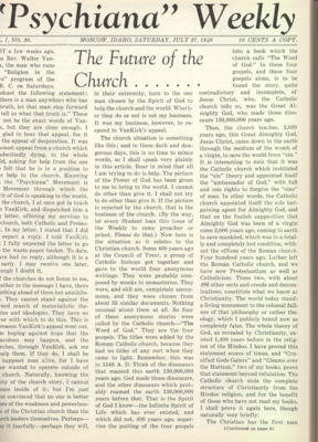 Psychiana Weekly - July 27, 1940