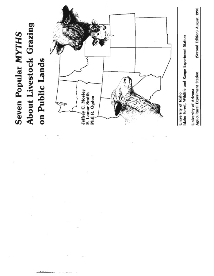 Report by Jeff Mosley et al. concerning Livestock, Grazing and other subjects