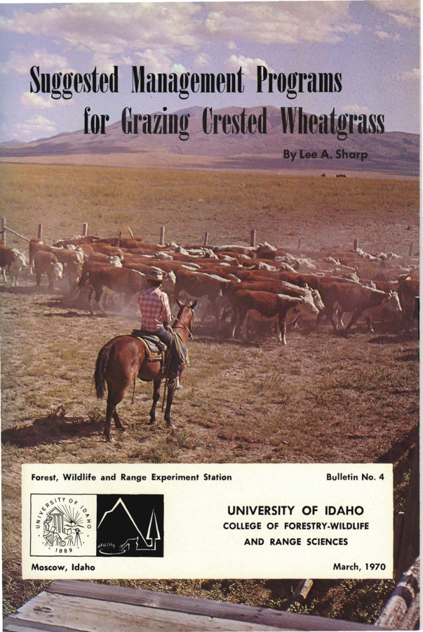 Technical Guide by Lee Sharp concerning Grazing, Rangeland Management, Livestock and other subjects