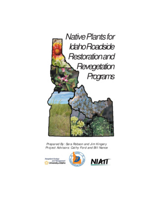 Thesis by Sara Robson concerning Plant Communities, Restoration, Native Plants and other subjects