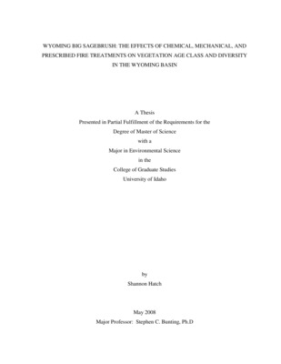 Thesis by Shannon Hatch concerning Fire, Plant Communities and other subjects