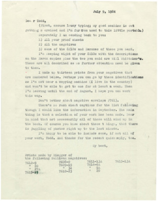 Hal Riegger informs Todd Sullivan of the materials that he will be sending back to him as well a an update on the materials that he needs. Riegger also thanks Sullivan for the quick reply.