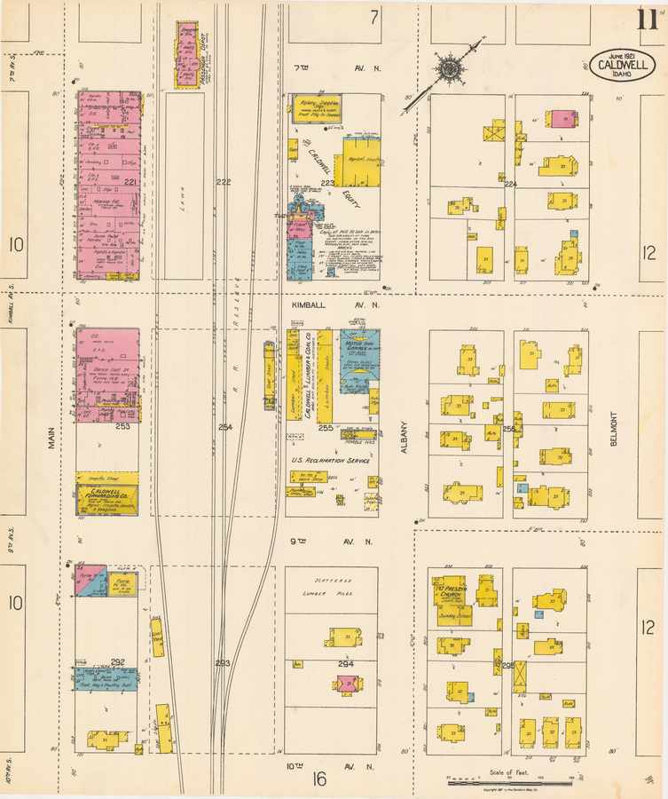 Sanborn Fire Insurance Map from Caldwell