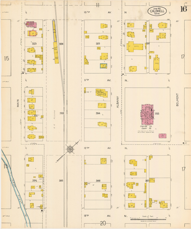 Sanborn Fire Insurance Map from Caldwell