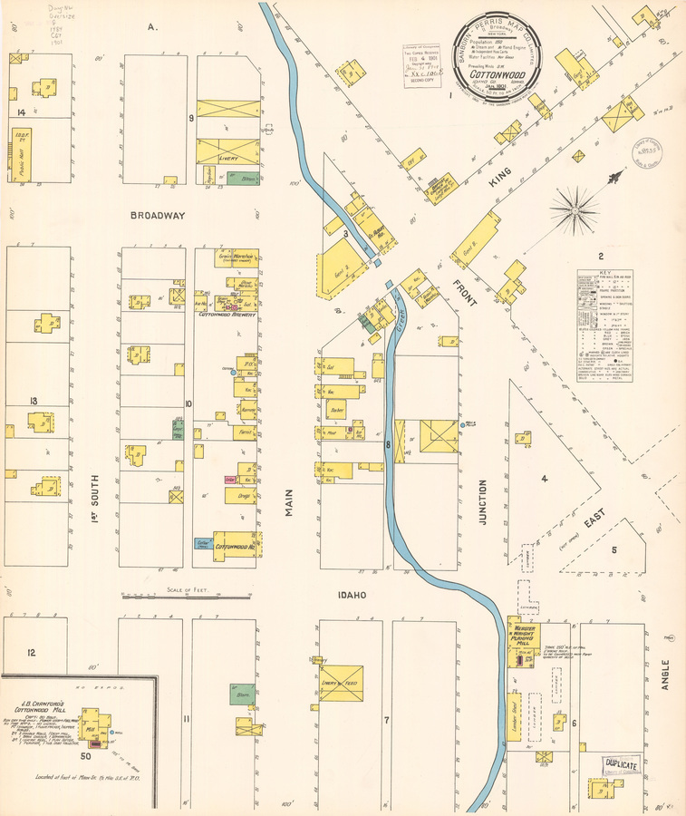 Sanborn Fire Insurance Map from Cottonwood