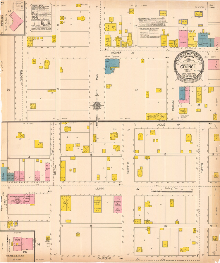 Sanborn Fire Insurance Map from Council