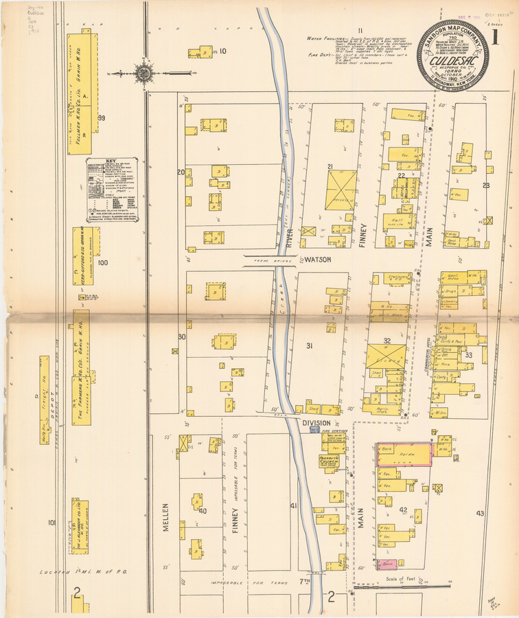 Sanborn Fire Insurance Map from Culdesac