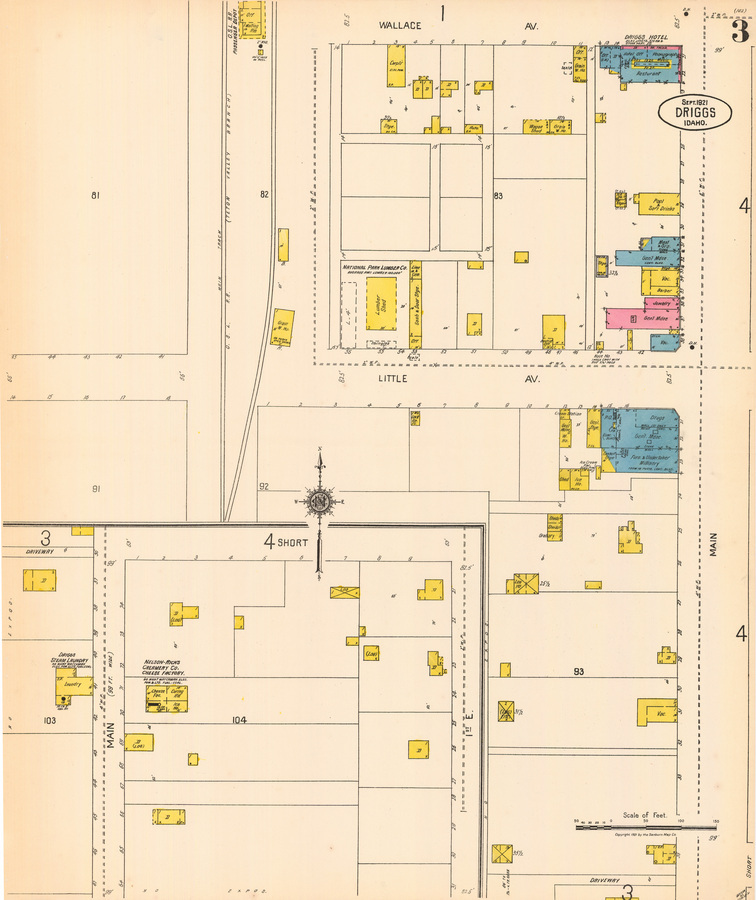 Sanborn Fire Insurance Map from Driggs