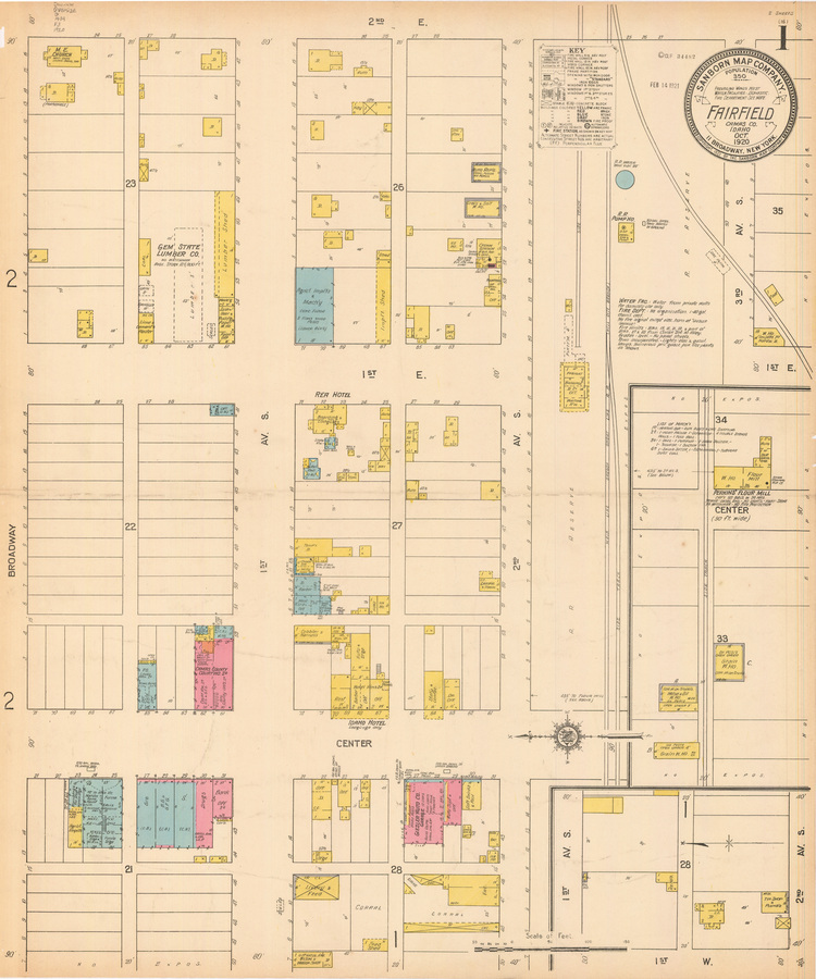 Sanborn Fire Insurance Map from Fairfield