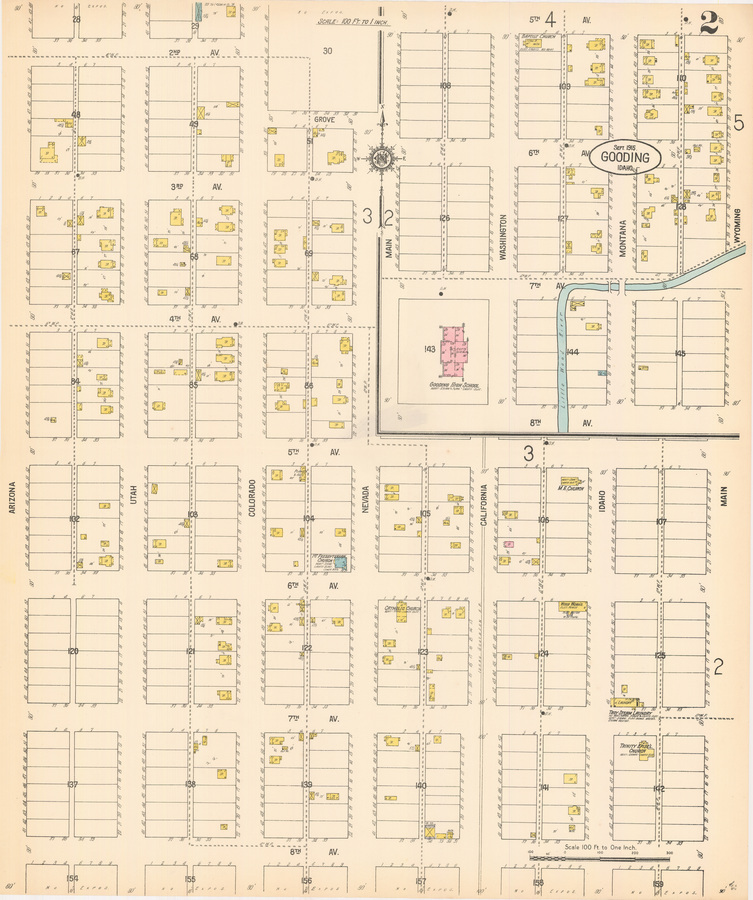 Sanborn Fire Insurance Map from Gooding