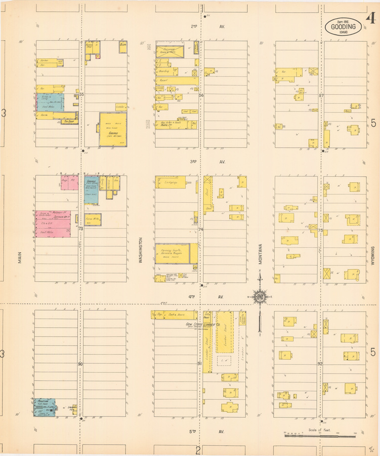 Sanborn Fire Insurance Map from Gooding