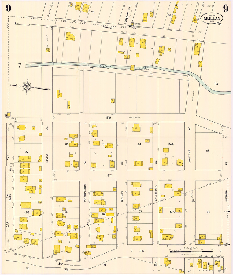 Sanborn Fire Insurance Map from Mullan