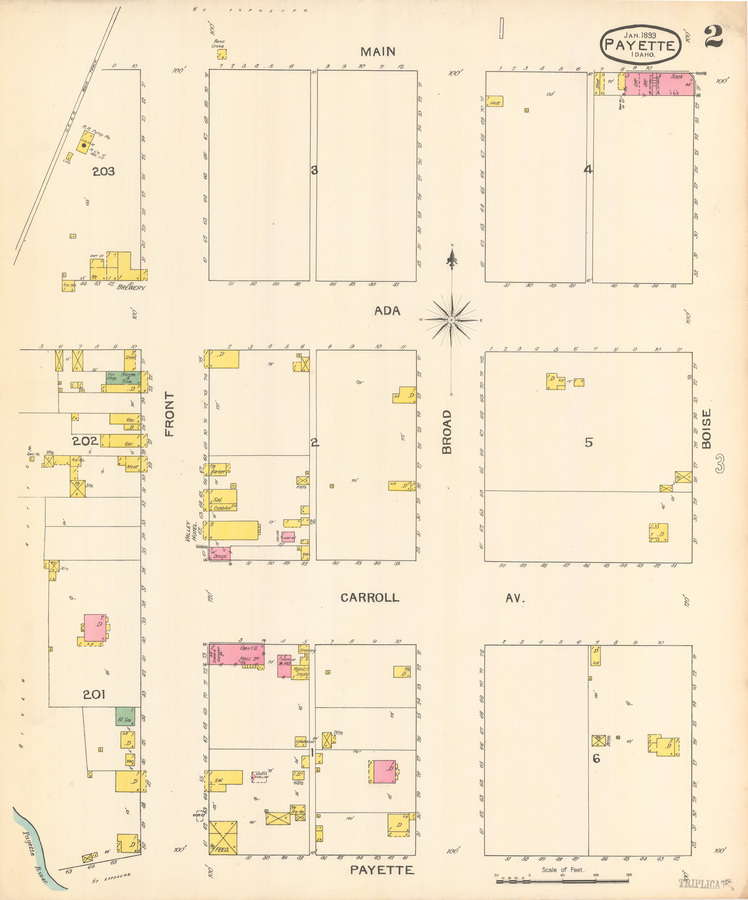 Sanborn Fire Insurance Map from Payette