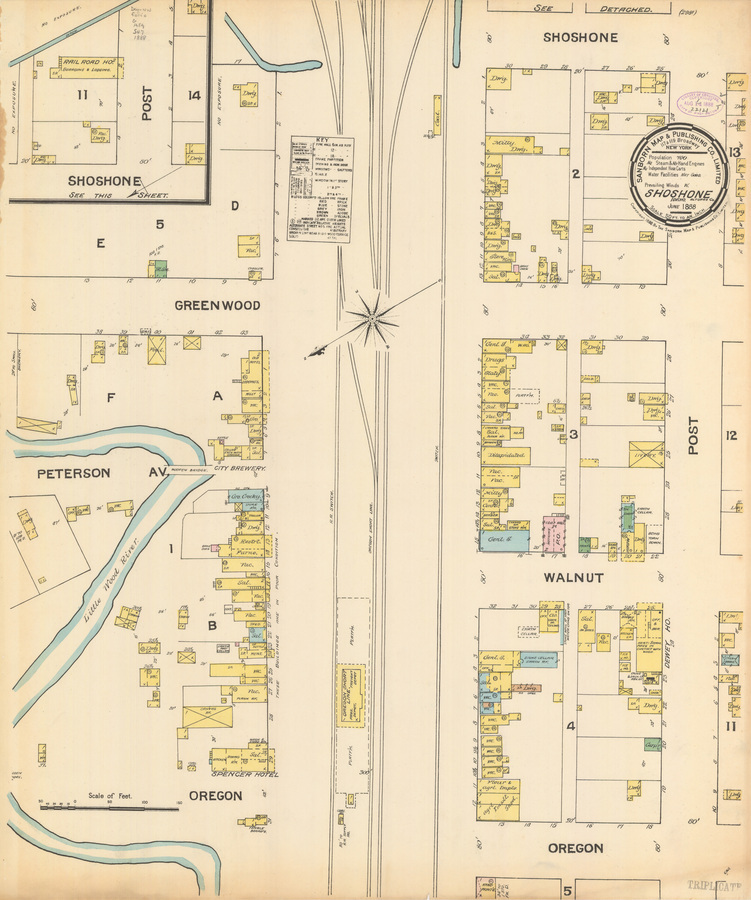 Sanborn Fire Insurance Map from Shoshone