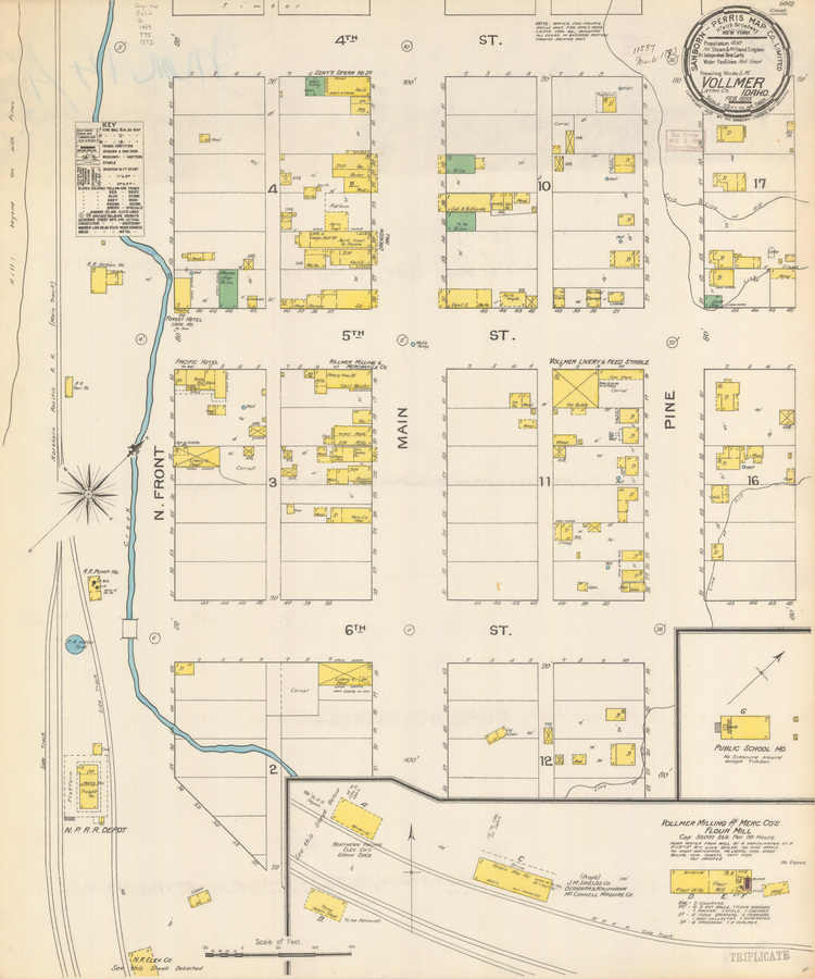 Sanborn Fire Insurance Map from Volmer