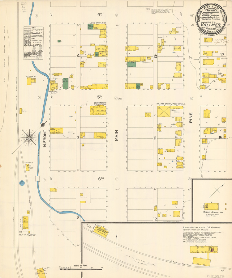 Sanborn Fire Insurance Map from Volmer