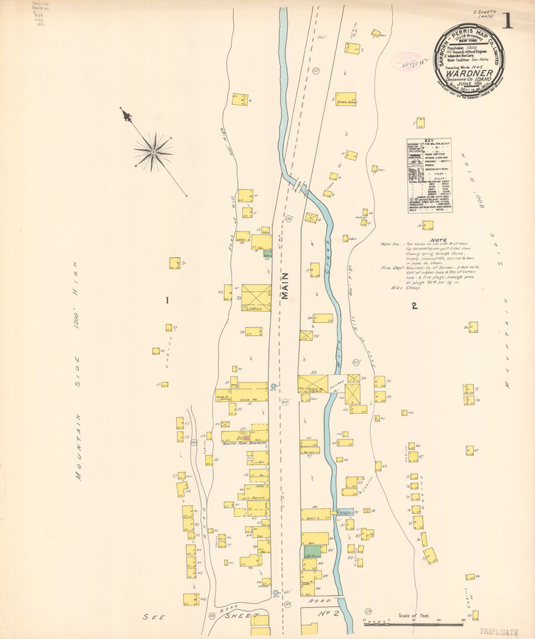 Sanborn Fire Insurance Map from Wardner