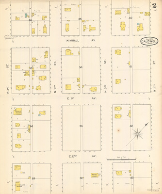 Sanborn Fire Insurance Map from Caldwell