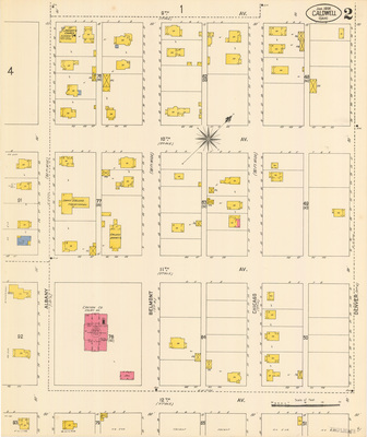 Sanborn Fire Insurance Map from Caldwell