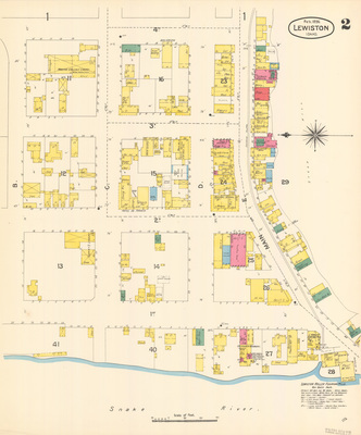 Sanborn Fire Insurance Map from Lewiston