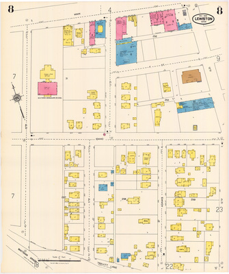 Sanborn Fire Insurance Map from Lewiston