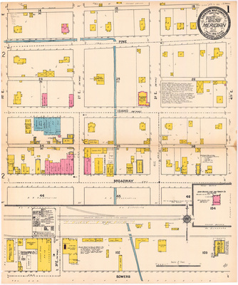 Sanborn Fire Insurance Map from Meridian